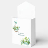 水彩ガラスのテラリウム多肉乳児シャワー フェイバーボックス (オープン)