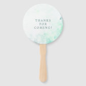 水彩ガラスのテラリウム多肉種結婚類 ハンドファン (裏面)