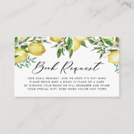 水彩ガーデンかわいらしフラワーブックリクエストEncl エンクロージャーカード