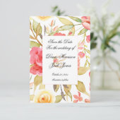 水彩ガーデンウェディング・セーブ・ザ・デート (スタンド正面)