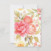 水彩ガーデンウェディング・セーブ・ザ・デート (裏面)