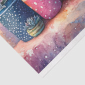 水彩ガーデンサボテンと花のデコページ 薄葉紙 (詳細)