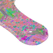 水彩ガーデンサンライズ(紫色の花を使用) カッティングボード (角)