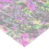 水彩ガーデンサンライズ（紫色の花を使用） テーブルクロス (アングル)