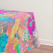 水彩ガーデンサンライズ（紫色の花を使用） テーブルクロス (インサイチュ)