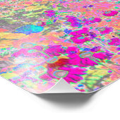 水彩ガーデンサンライズ（紫色の花を使用） フォトプリント            (角)