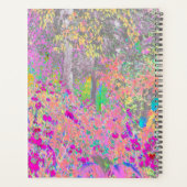 水彩ガーデンサンライズ（紫色の花を使用） プランナー手帳 (裏面)