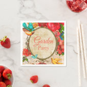 水彩ガーデンパーティー スタンダードカクテルナプキン (インサイチュ)
