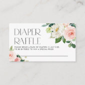 水彩ガーデンフラワーおむつくじ エンクロージャーカード (正面)