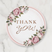 水彩ガーデンフラワーサンキュー フェイバータグ (正面)