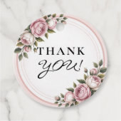 水彩ガーデンフラワーサンキュー フェイバータグ (正面)