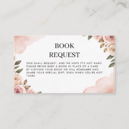 水彩ガーデンフラワーブックリクエスト 名刺