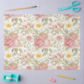 水彩ガーデンフローラ金ゴールドグリッター分離 薄葉紙 (クラフト)