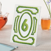 水彩ガーデンヘッジテーブル6 台座サイン (インサイチュ)