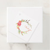 水彩ガーデンリースありがとうラベル フェイバータグ (インサイチュ)