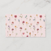 水彩ガーデン ワイルドフラワーパーティー エンクロージャーカード (裏面)