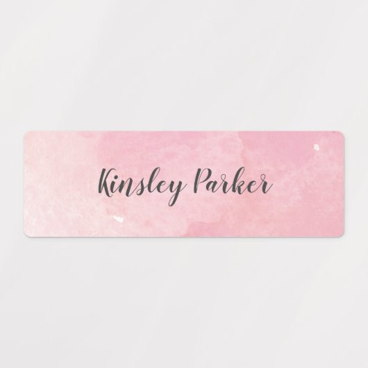 水彩キッズ防水名 ラベル (デザイン1)