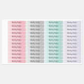 水彩キッズ防水名 ラベル (シート)