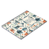 水彩キッチンツールパーソナライズされたレシピ ノートブック (左側)