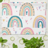 水彩キッチンハンドタオル キッチンタオル (折り畳み)