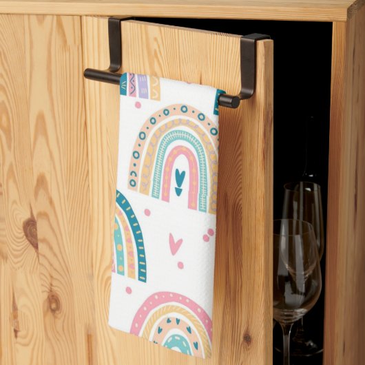 水彩キッチンハンドタオル キッチンタオル (三つ折り)