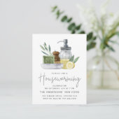 水彩キッチン引っ越し祝いパーティーパーティープチサイズ 招待状 (スタンド正面)