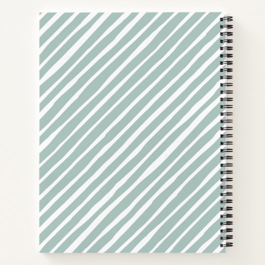 水彩キッチン用品パーソナライズされたレシピ ノートブック (裏面)