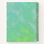 水彩キッチン用品パーソナライズされたレシピ ノートブック (裏面)