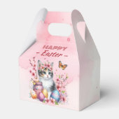 水彩キッテンイースターエッグ&フラワーズ –  フェイバーボックス (裏面サイド)