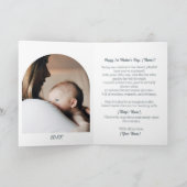 水彩キツネとキット第一母の日 カード (内部)