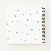 水彩キツネとホワイトカボチャのジャーナル ノートブック (裏面)