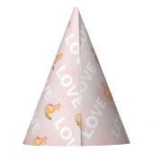 水彩キツネと愛 パーティーハット (裏面)