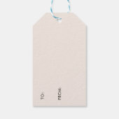 水彩キツネクリスマススリーズホリデー ギフトタグ (裏面)