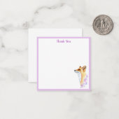 水彩キツネサンキューノートカード ノートカード (正面/裏面インサイチュ)