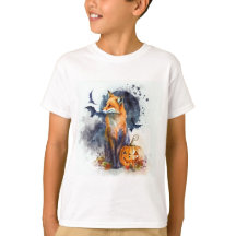 水彩キツネハロウィーン