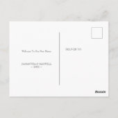 水彩キツネ新宅引っ越し案内 ポストカード (裏面)