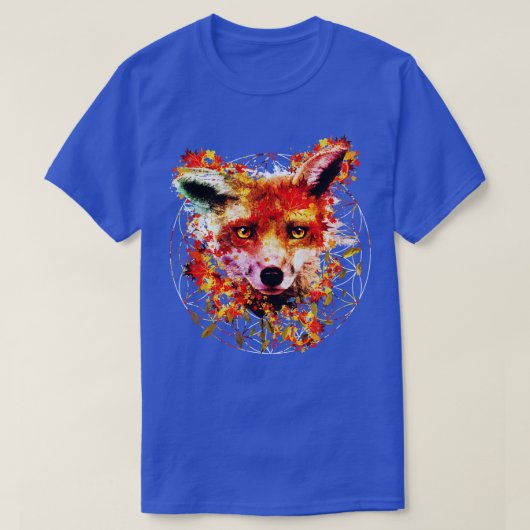 水彩キツネ Tシャツ (デザイン正面)