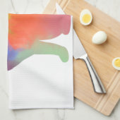 水彩キャットシルエット キッチンタオル (四つ折り)