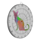 水彩キャットシルエット ダーツボード (正面左)