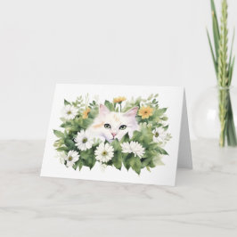 水彩キャット(デイジー) カード