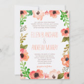 水彩キャノピー結婚式招待状 招待状 (正面)