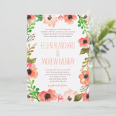 水彩キャノピー結婚式招待状 招待状 (スタンド正面)