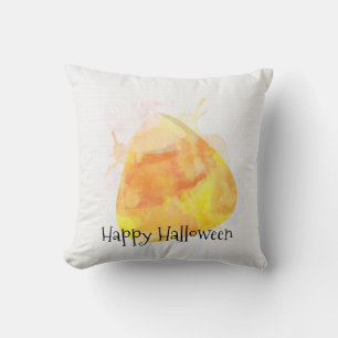 水彩キャンディコーン ハロウィン ホームデコレーション クッション
