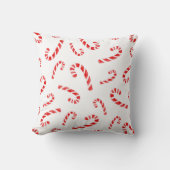 水彩キャンディーケーン模様 クッション (正面)