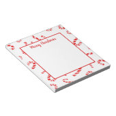 水彩キャンディーケーン模様 ノートパッド (アングル)