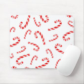 水彩キャンディーケーン模様 マウスパッド (マウス)