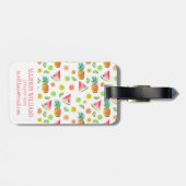 水彩キャンディー果実模様 ラゲッジタグ (裏面横)