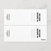 水彩キリンのブックマーカー ポストカード (裏面)