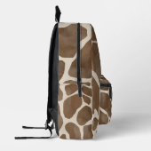 水彩キリンアニマルプリントパターンカスタム プリントバックパック (左)