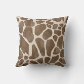 水彩キリンアニマルプリント模様 クッション (裏面)